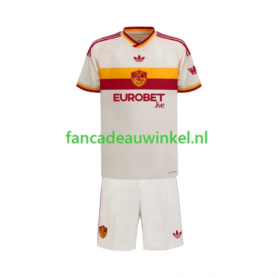 AS Roma Wedstrijdshirt met Korting Uit Kind 2026-27 Korte Mouw