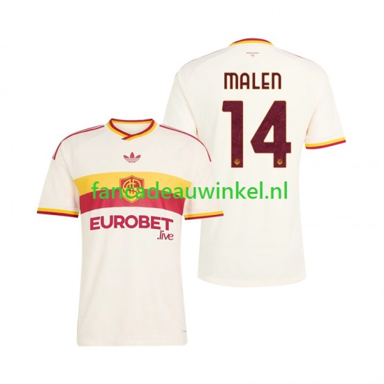 AS Roma Wedstrijdshirt met Korting Donyell Malen 14 Uit Heren 2026-27 Korte Mouw