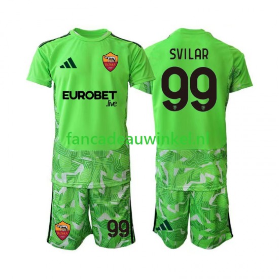 AS Roma Wedstrijdshirt met Korting Mile Svilar 99 Keepersshirt Thuis Kind 2026-27 Korte Mouw