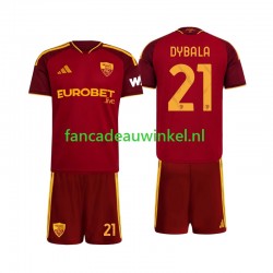 AS Roma Wedstrijdshirt met Korting Paulo Dybala 21 Thuis Kind 2026-27 Korte Mouw