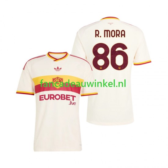 AS Roma Wedstrijdshirt met Korting Rodrigo Mora 86 Uit Heren 2026-27 Korte Mouw