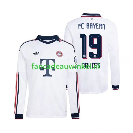 FC Bayern München Wedstrijdshirt met Korting Alphonso Davies 19 Uit Heren 2026-27 Lange Mouw