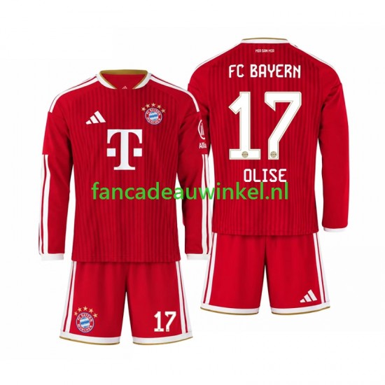 FC Bayern München Wedstrijdshirt met Korting Michael Olise 17 Thuis Kind 2026-27 Lange Mouw
