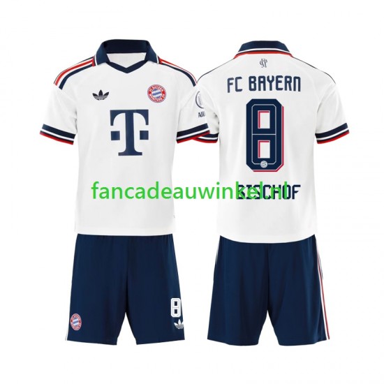 FC Bayern München Wedstrijdshirt met Korting Tom Bischof 8 Uit Kind 2026-27 Korte Mouw