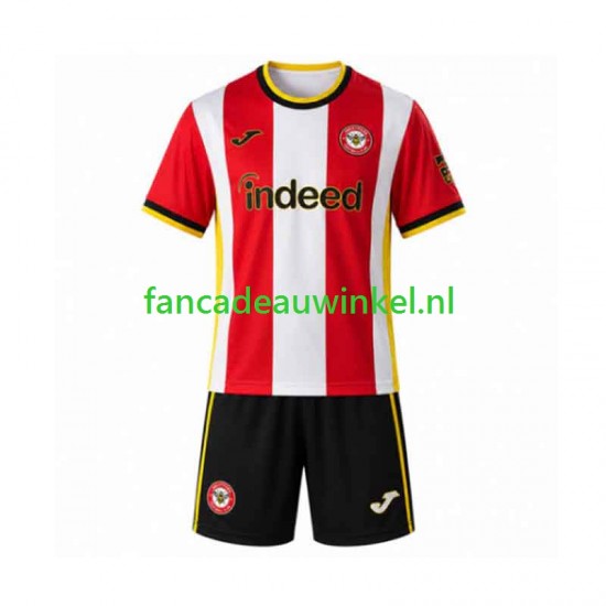 Wedstrijdshirt met Korting Brentford Thuis Kind 2026-27 Korte Mouw