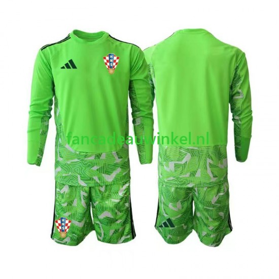 Kroatië Wedstrijdshirt met Korting Keepersshirt Thuis Kind 2026-27 Lange Mouw
