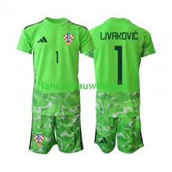 Kroatië Wedstrijdshirt met Korting Dominik Livakovic 25 Keepersshirt Thuis Kind 2026-27 Korte Mouw