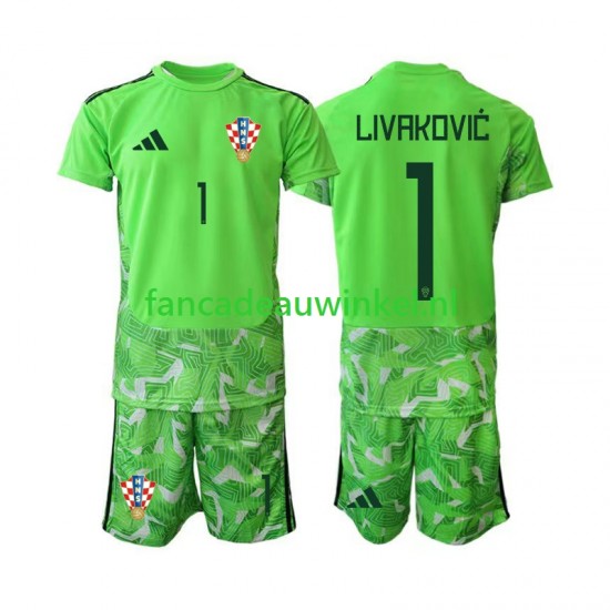 Kroatië Wedstrijdshirt met Korting Dominik Livakovic 25 Keepersshirt Thuis Kind 2026-27 Korte Mouw
