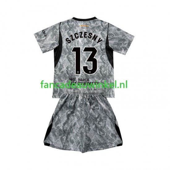 FC Barcelona Wedstrijdshirt met Korting Wojciech Szczesny 13 Keepersshirt Uit Kind 2026-27 Korte Mouw