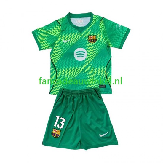 FC Barcelona Wedstrijdshirt met Korting Wojciech Szczesny 13 Keepersshirt Thuis Kind 2026-27 Korte Mouw