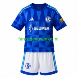Wedstrijdshirt met Korting Schalke 04 FC Thuis Kind 2026-27 Korte Mouw