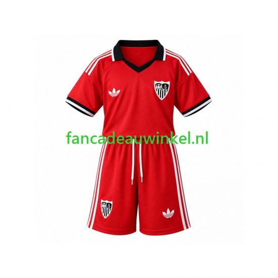 Sevilla FC Wedstrijdshirt met Korting Retro Thuis Kind 2026-27 Korte Mouw
