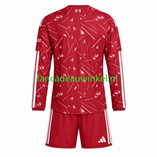 Liverpool Wedstrijdshirt met Korting Thuis Kind 2026-27 Lange Mouw