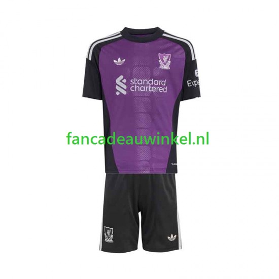 Liverpool Wedstrijdshirt met Korting Keepersshirt Uit Kind 2026-27 Korte Mouw