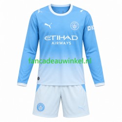 Manchester City Wedstrijdshirt met Korting Thuis Kind 2026-27 Lange Mouw