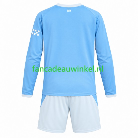 Manchester City Wedstrijdshirt met Korting Thuis Kind 2026-27 Lange Mouw
