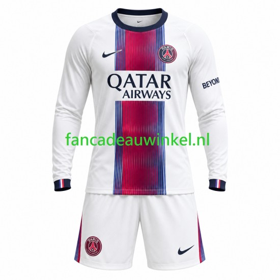 Paris Saint-Germain Wedstrijdshirt met Korting Uit Kind 2026-27 Lange Mouw