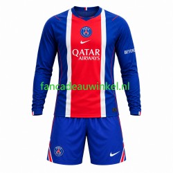 Paris Saint-Germain Wedstrijdshirt met Korting Thuis Kind 2026-27 Lange Mouw