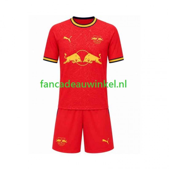 RB Leipzig Wedstrijdshirt met Korting Uit Kind 2026-27 Korte Mouw
