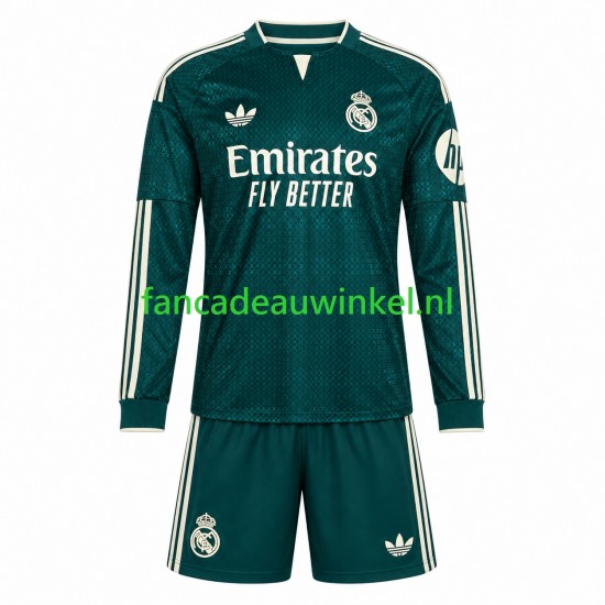 Real Madrid Wedstrijdshirt met Korting Uit Kind 2026-27 Lange Mouw