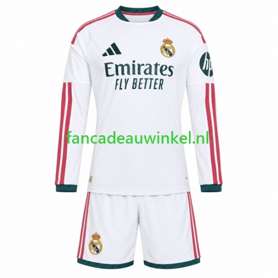Real Madrid Wedstrijdshirt met Korting Thuis Kind 2026-27 Lange Mouw