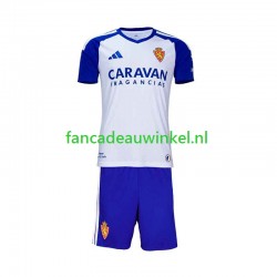 Real Zaragoza Wedstrijdshirt met Korting Thuis Kind 2026-27 Korte Mouw