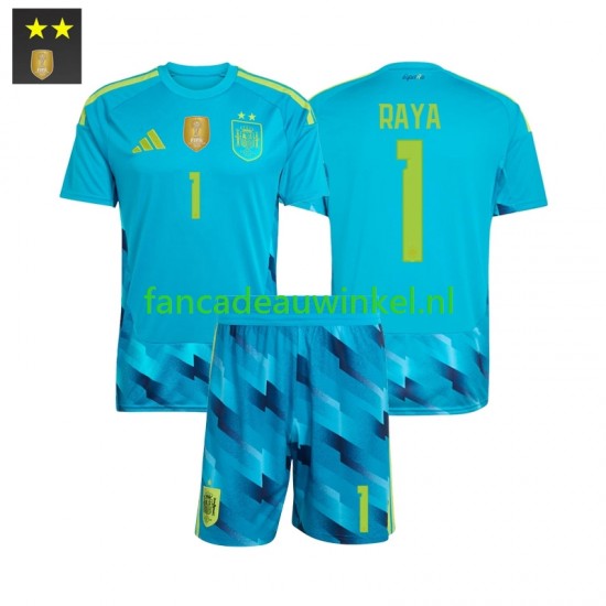 Spanje Wedstrijdshirt met Korting David Raya 1 Keepersshirt Thuis Kind 2026-27 Korte Mouw