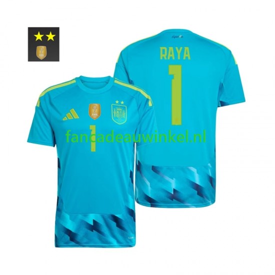 Spanje Wedstrijdshirt met Korting David Raya 1 Keepersshirt Thuis Heren 2026-27 Korte Mouw