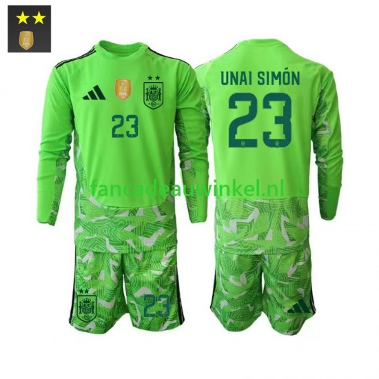 Spanje Wedstrijdshirt met Korting Unai Simon 23 Keepersshirt 3rd Kind 2026-27 Lange Mouw