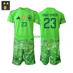 Spanje Wedstrijdshirt met Korting Unai Simon 23 Keepersshirt 3rd Kind 2026-27 Korte Mouw