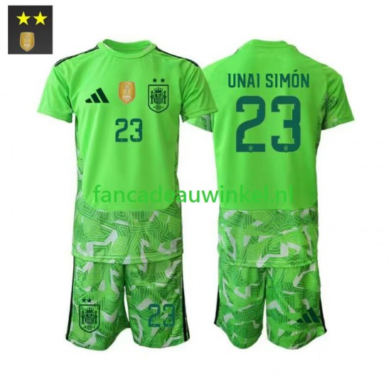 Spanje Wedstrijdshirt met Korting Unai Simon 23 Keepersshirt 3rd Kind 2026-27 Korte Mouw