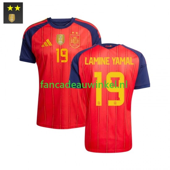 Spanje Wedstrijdshirt met Korting Lamine Yamal 19 Thuis Heren 2026-27 Korte Mouw