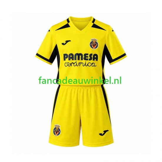 Villarreal CF Wedstrijdshirt met Korting Thuis Kind 2026-27 Korte Mouw