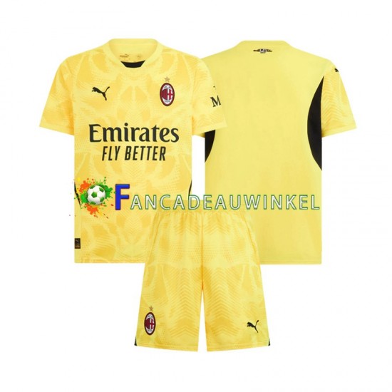 AC Milan Wedstrijdshirt met Korting Keepersshirt Uit Kind 2024-25 Korte Mouw