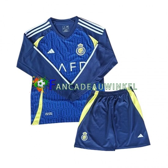 Al-Nassr Wedstrijdshirt met Korting Uit Kind 2024-25 Lange Mouw