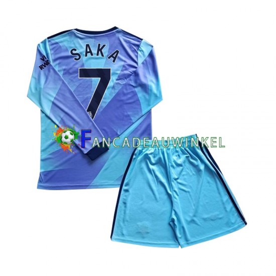 Arsenal Wedstrijdshirt met Korting Saka 7 3rd Kind 2024-25 Lange Mouw