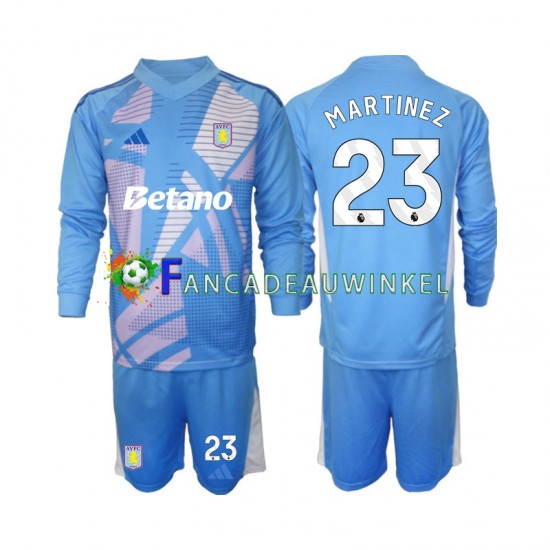 Aston Villa Wedstrijdshirt met Korting Emiliano Martinez 23 Keepersshirt 3rd Kind 2024-25 Lange Mouw