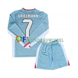 Atlético Madrid Wedstrijdshirt met Korting Antoine Griezmann 7 Uit Kind 2024-25 Lange Mouw