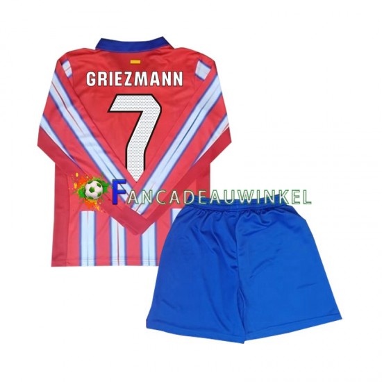 Atlético Madrid Wedstrijdshirt met Korting Antoine Griezmann 7 Thuis Kind 2024-25 Lange Mouw