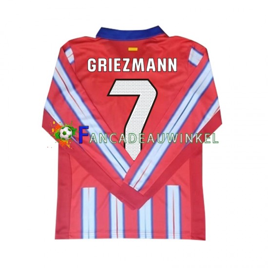 Atlético Madrid Wedstrijdshirt met Korting Antoine Griezmann 7 Thuis Heren 2024-25 Lange Mouw