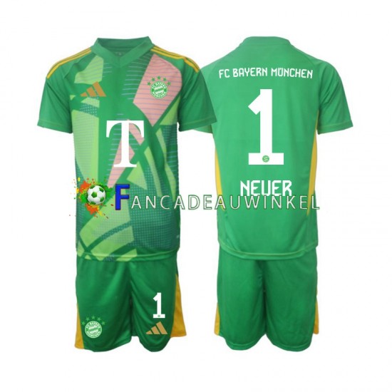 FC Bayern München Wedstrijdshirt met Korting Manuel Neuer 1 Keepersshirt Vierde Kind 2024-25 Korte Mouw