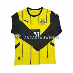 Borussia Dortmund Wedstrijdshirt met Korting Thuis Heren 2024-25 Lange Mouw