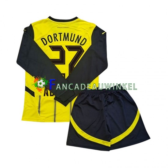 Borussia Dortmund Wedstrijdshirt met Korting Karim Adeyemi 27 Thuis Kind 2024-25 Lange Mouw