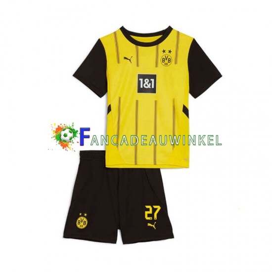 Borussia Dortmund Wedstrijdshirt met Korting Karim Adeyemi 27 Thuis Kind 2024-25 Korte Mouw