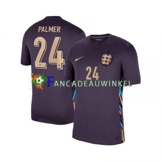 Engeland Wedstrijdshirt met Korting Cole Palmer 24 Uit Heren 2024 Korte Mouw