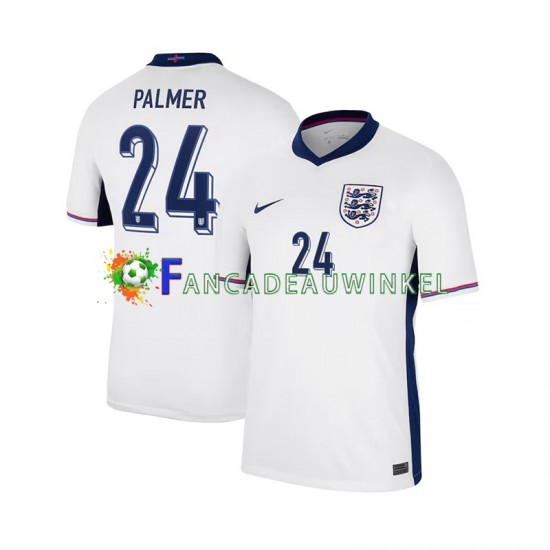 Engeland Wedstrijdshirt met Korting Cole Palmer 24 Thuis Heren 2024 Korte Mouw