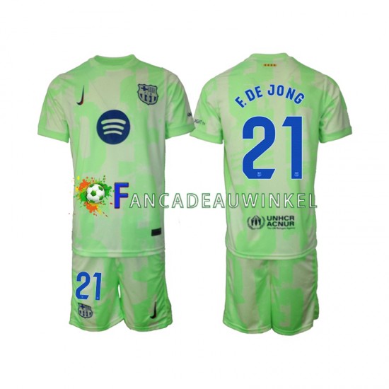 FC Barcelona Wedstrijdshirt met Korting F DE JONG 21 3rd Kind 2024-25 Korte Mouw