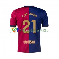 FC Barcelona Wedstrijdshirt met Korting F. DE JONG 21 Thuis Heren 2024-25 Korte Mouw