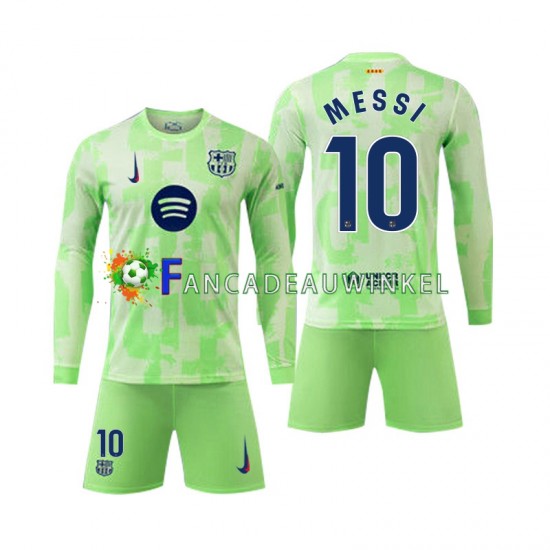 FC Barcelona Wedstrijdshirt met Korting Lionel Mess 10 3rd Kind 2024-25 Lange Mouw