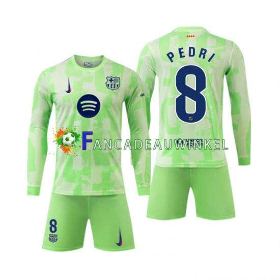 FC Barcelona Wedstrijdshirt met Korting Pedri 8 3rd Kind 2024-25 Lange Mouw